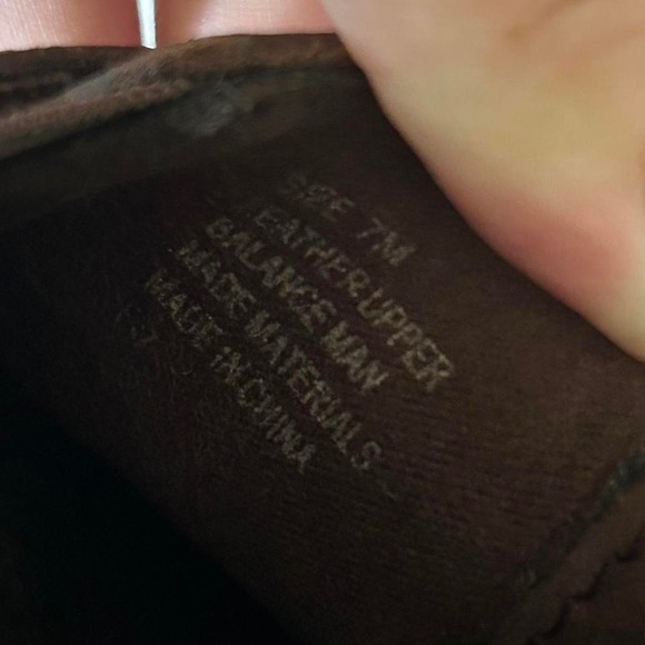 Brown y2k‎ vintage leather clogs with buckle closure - Picture 5 of 5